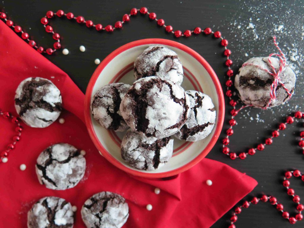 Čokoládové CRINKLES - vláčné sušenky obalené v cukru